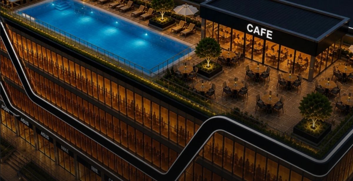 Rooftop café and lifestyle destination
